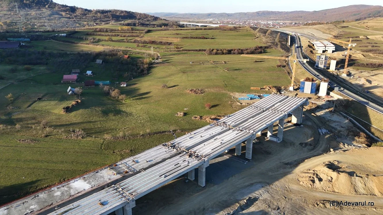 Viaductl Boița va avea 650 de metri. Foto: Daniel Guță. ADEVĂRUL