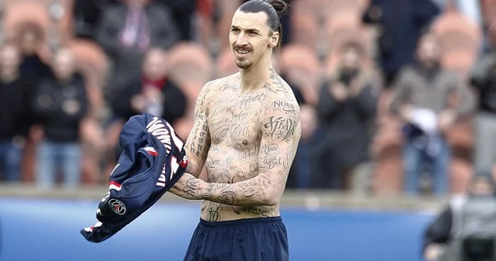 Bustul lui Ibrahimovici este plin de tatuaje FOTO Splash News