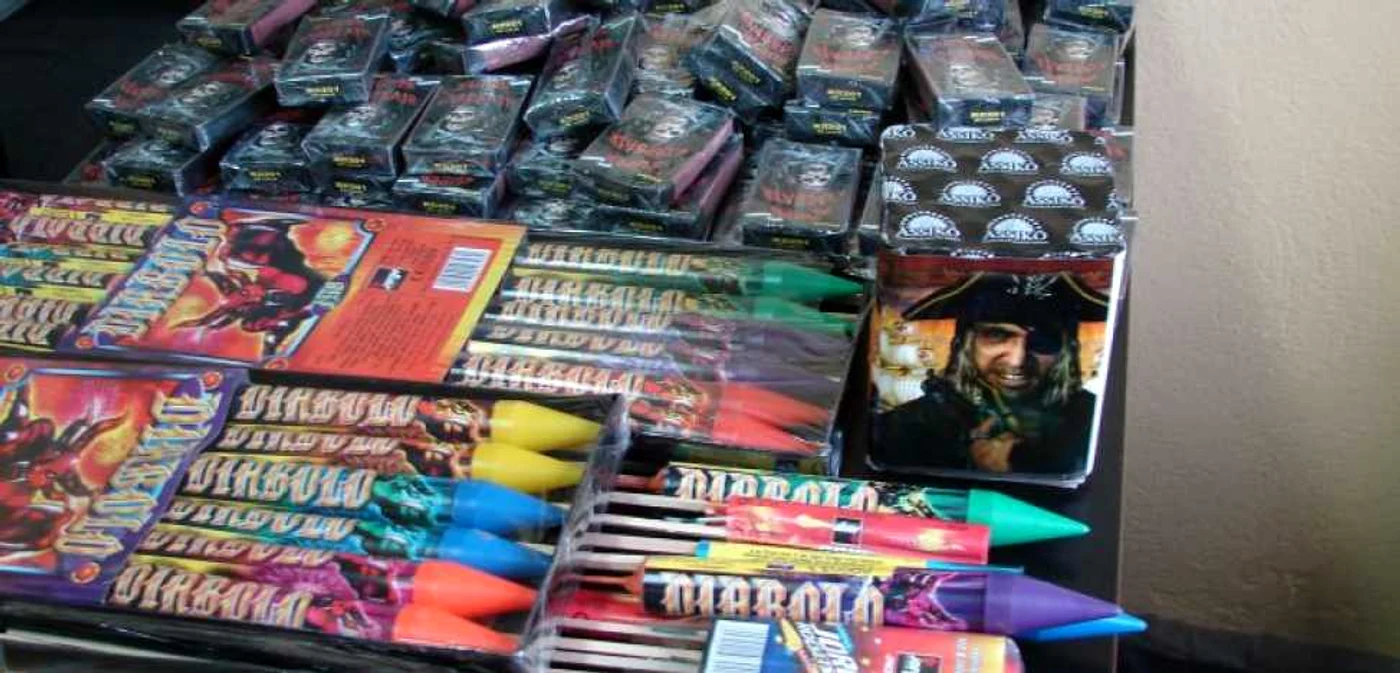 Materialele pirotehnice au fost confiscate (foto: IPJ Tulcea)