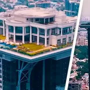 Vila construită după modelul Casei Albe pe vârful unui zgârie-nori Foto: X