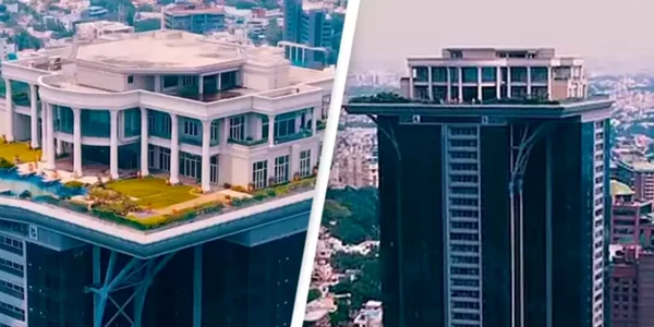 Vila construită după modelul Casei Albe pe vârful unui zgârie-nori Foto: X