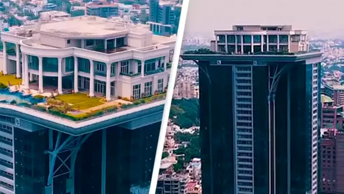 Vila construită după modelul Casei Albe pe vârful unui zgârie-nori Foto: X