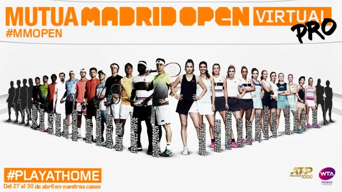 Sorana Cirstea, alături de toți sportivii care vor participa la turneul virtual de la Madrid
