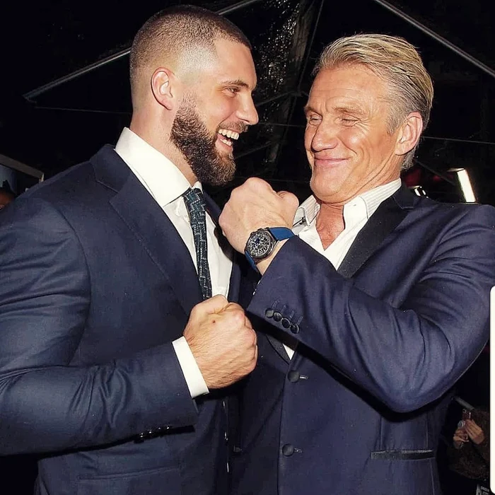 Florian Munteanu și Dolph Lundgren FOTO Facebook