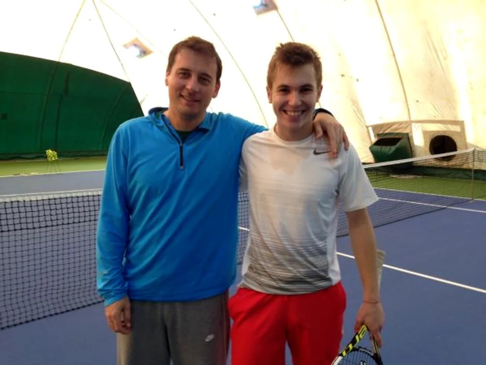 
    Andrei Pavel, alaturi de noul sau elev, Patrick CiorcilaFOTO: Winners Tennis Club  