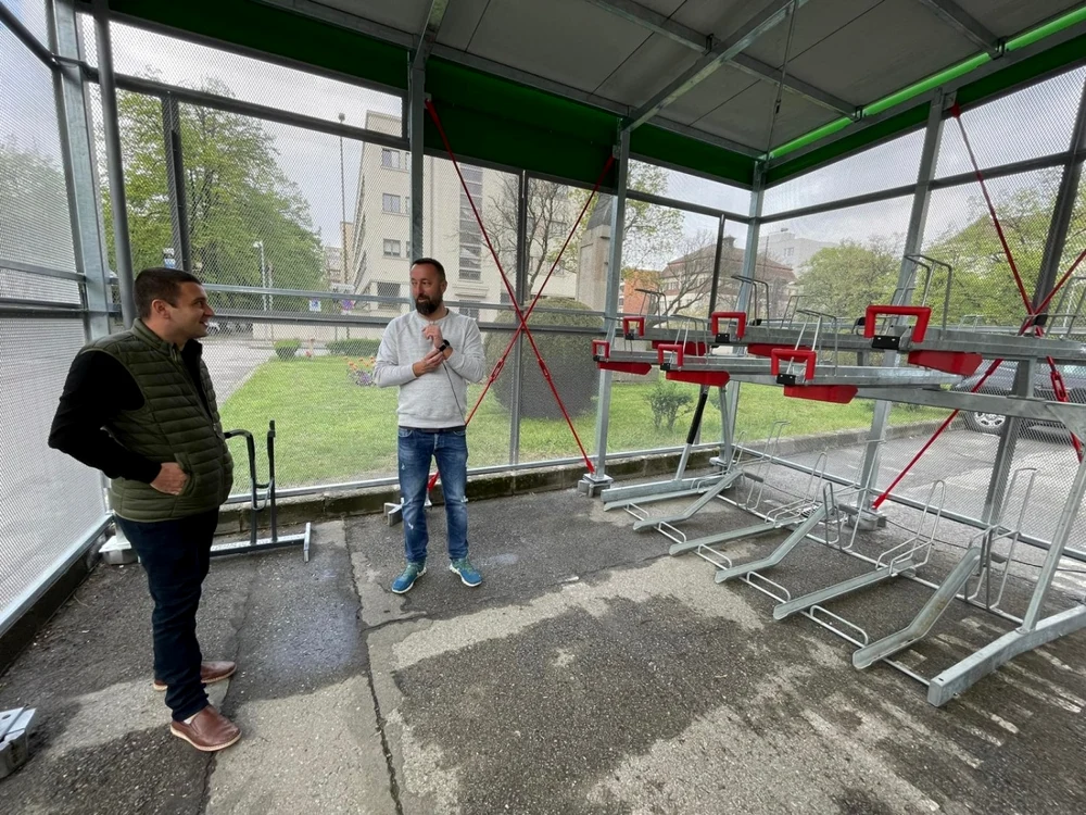 Parcare de biciclete cool la Timişoara