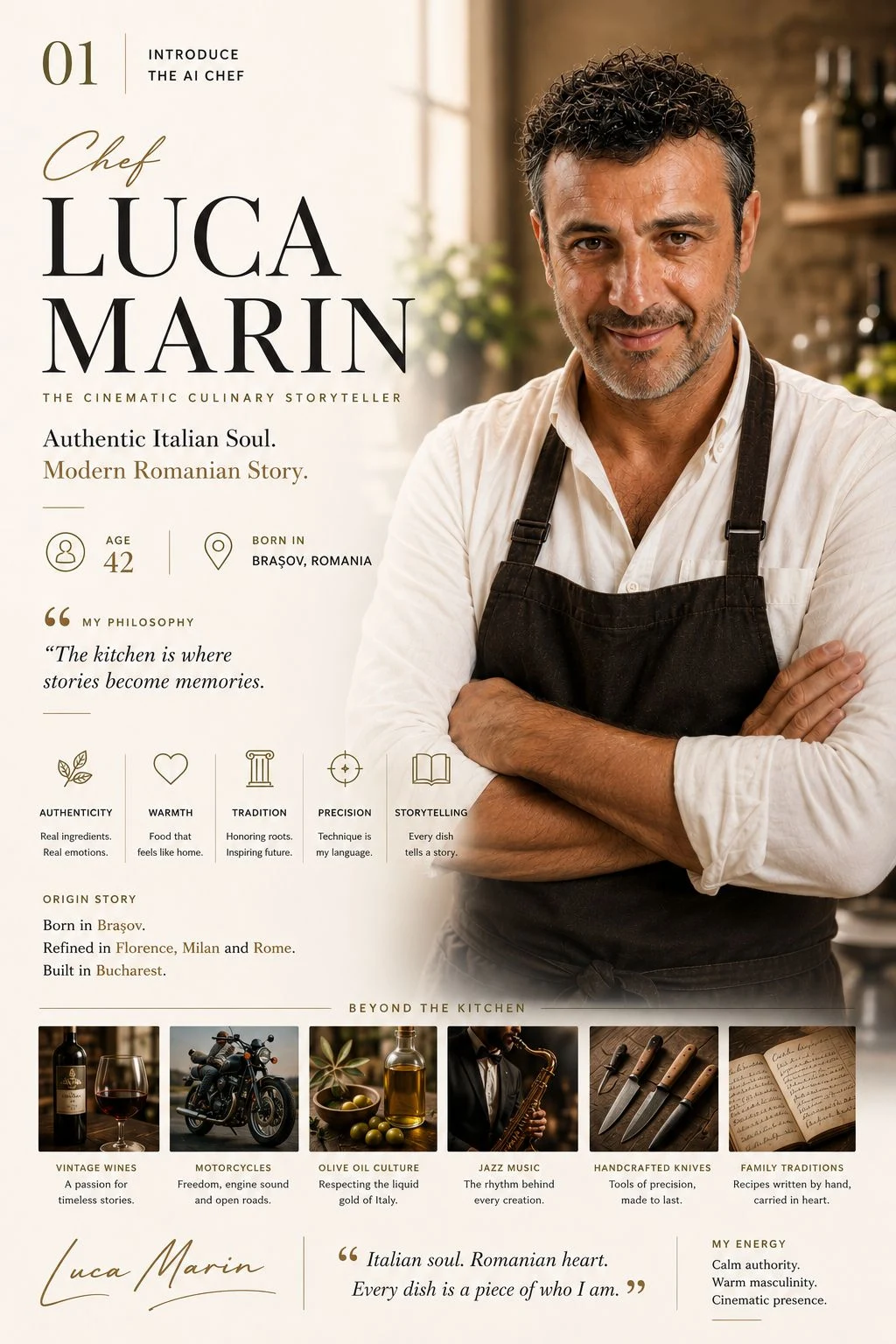Click și Adevărul, parteneriat cu primul chef creat cu inteligență artificială din România. Cine este Luca Marin