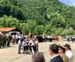 Onoruri militare pentru înhumarea soldaţilor necunoscuţi căzuţi în Primul Război Mondial în luptele de pe Valea Oltului Foto Prefectura Vâlcea