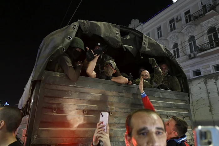 Mercenari Wagner, ovaționați de rușii din Rostov pe Don Foto Profimedia (arhivă)