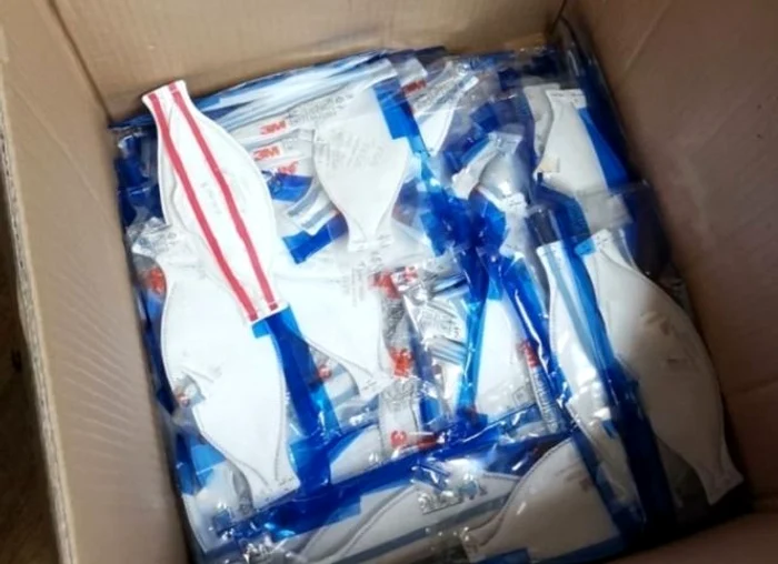 Măștile contrafăcute au ajuns în Spitalul Victor Babeș din Timișoarafoto: Poliția Română