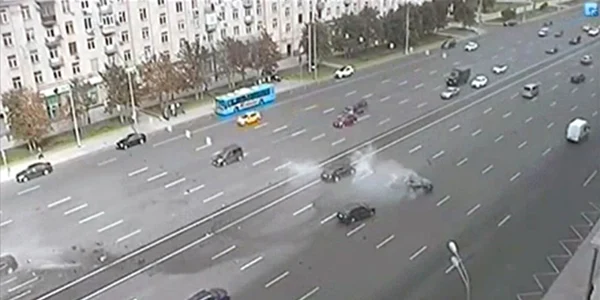 Masina lui Putin implicata intr-un accident rutier la Moscova FOTO The Sun
