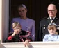 Prinții Jacques și Gabriella de Monaco, la balcon