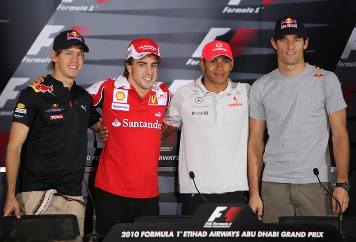 Vettel, Alonso, Hamilton și Webber se luptă pentru titlul mondial la Abu Dhabi