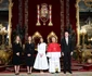 Regina Letizia, Regele Felipe și fiicele lor, Prințesa Leonor și Infanta Sofia la întâlnirea cu Papa Leon FOTO FOTO Casa Regală spaniolă (31) jpg