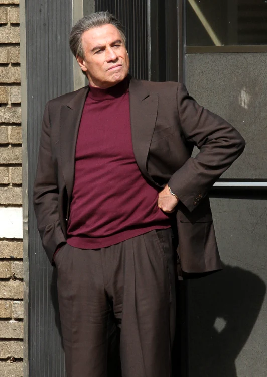 John Travolta On The Set Of 'The Life & Death Of John Gotti' jpeg