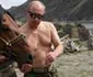 VIDEO FOTO Macho-ul Rusiei, Vladimir Putin, la bustul gol în Siberia