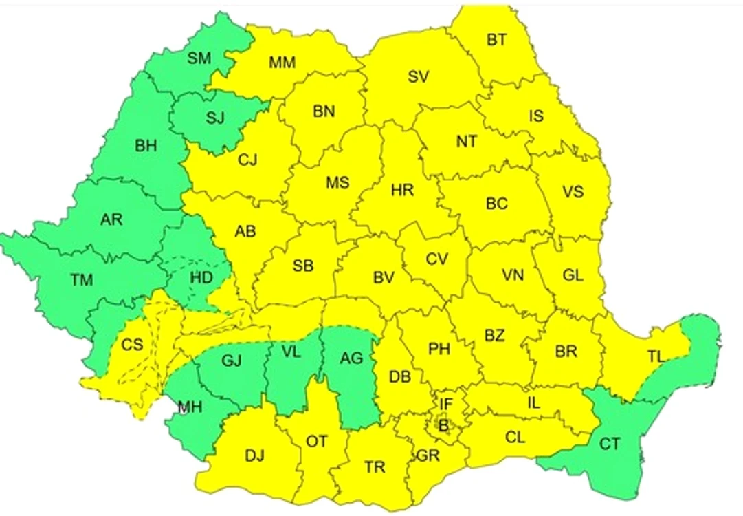 Harta meteo FOTO: ANM