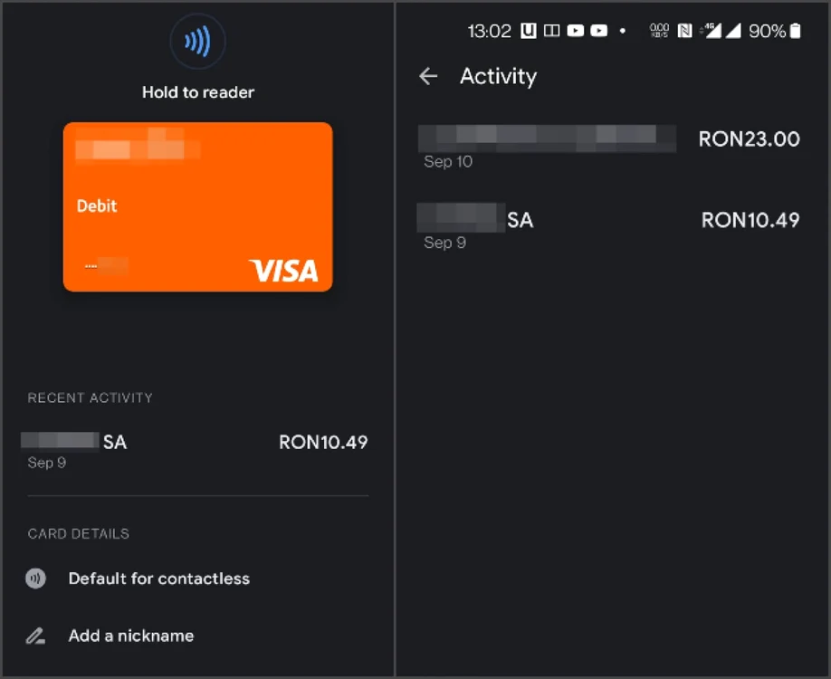 Plata cu aplicatia Google Pay la pos