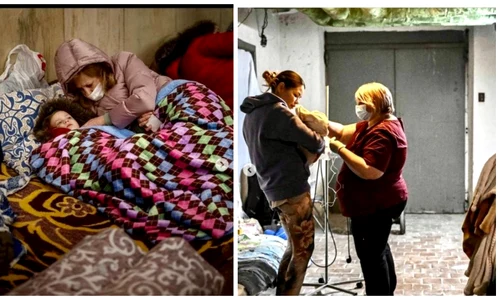 copii femei buncar ucraina