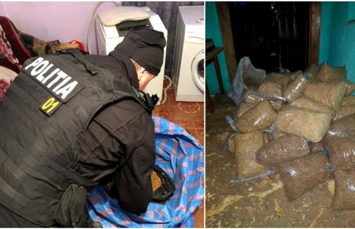 Bărbatul avea acasă cantități mari de tutun FOTO Adevărul
