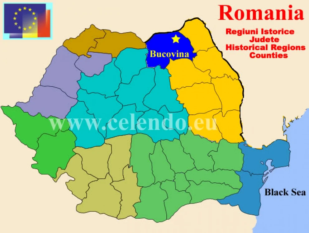 Bucovina a existat ca regiune istorică pe teritoriul aproximativ al actualului judeţ Suceava, dar şi peste graniţa nordică, cu Ucraina FOTO celendo.eu