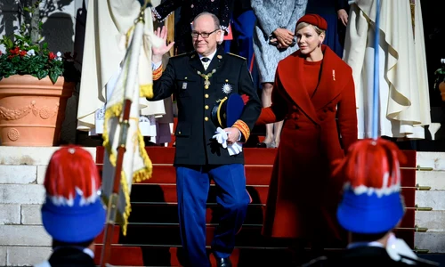 Printesa Charlene si Printul Albert de Monaco, de Ziua Nationala a Principatului Monaco   Palais Princier (1) jpg