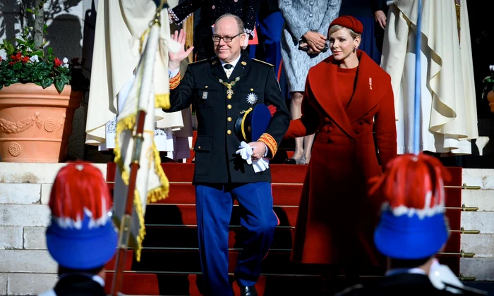 Printesa Charlene si Printul Albert de Monaco, de Ziua Nationala a Principatului Monaco   Palais Princier (1) jpg