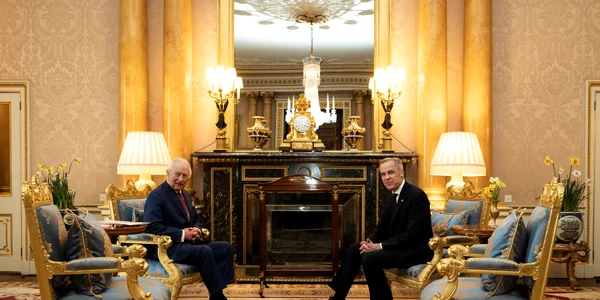 Regele Charles i-a urat bun venit noului prim-ministru canadian Mark Carney FOTO Profimedia