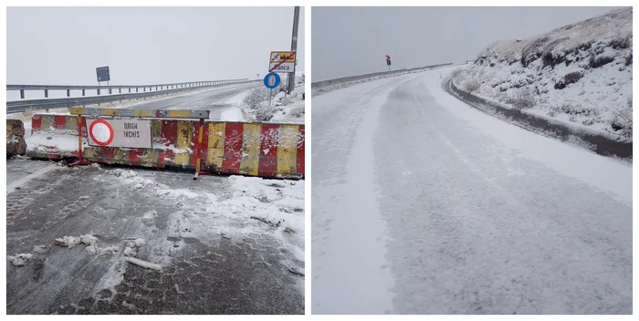 Circulația pe Transalpina a fost oprită FOTO Facebook / Meteoplus