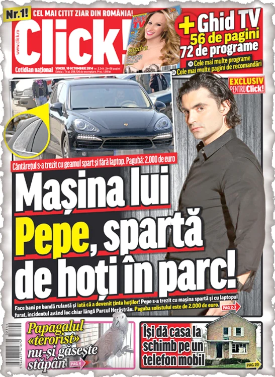 Click! a scris despre păţania lui Pepe