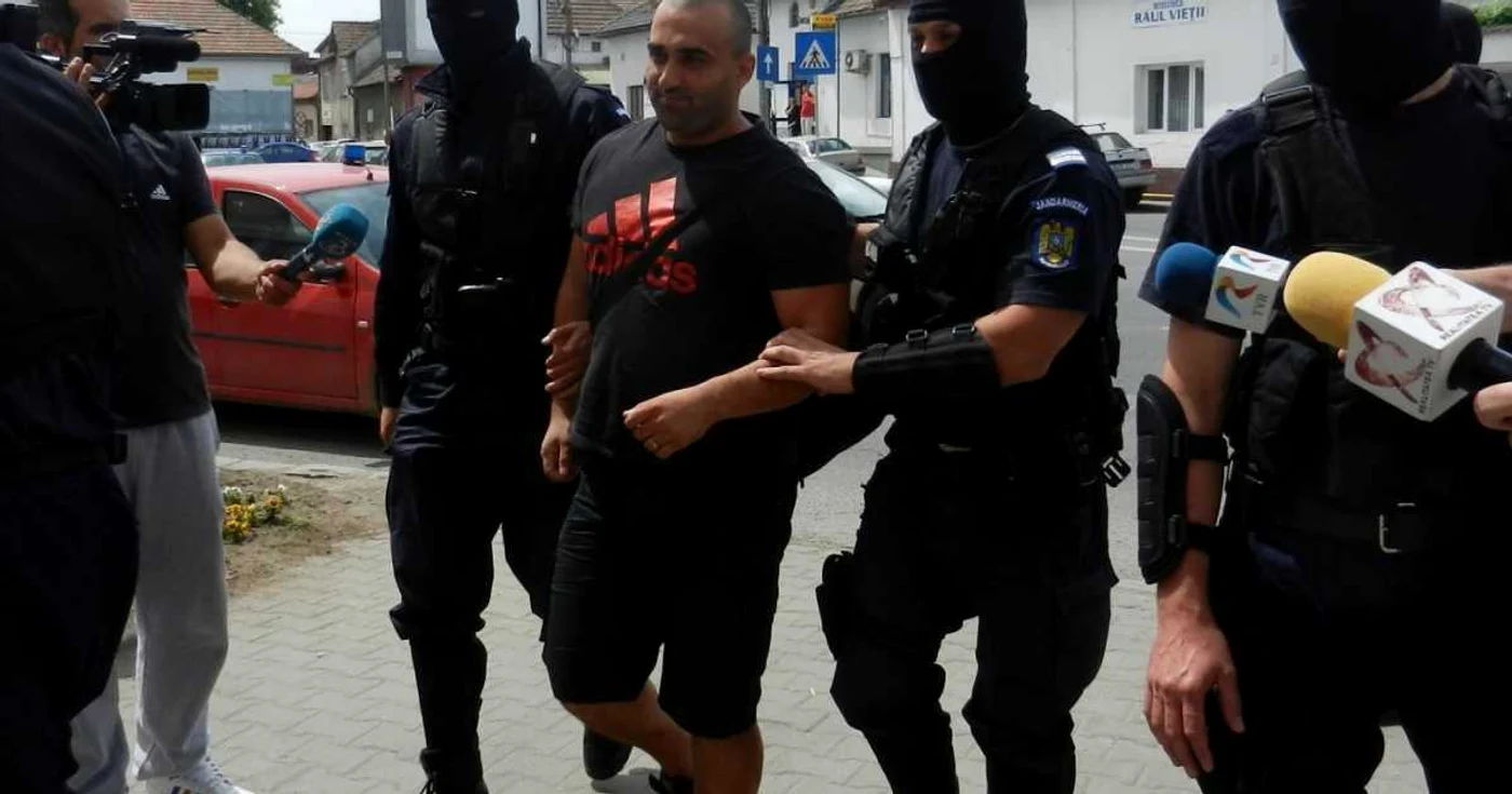 Cristian Litera, la momentul reţinerii de procurorii DIICOT Alba Iulia