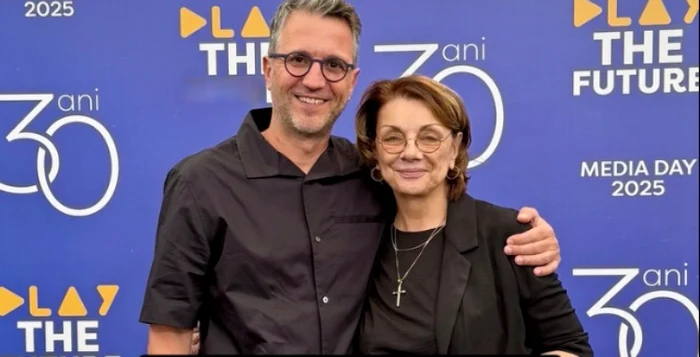 Carmen Tănase și Andi Moisescu, la petrecerea Pro TV foto: Instagram 