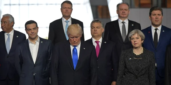 Klaus Iohannis la summitul NATO FOTO AFP 