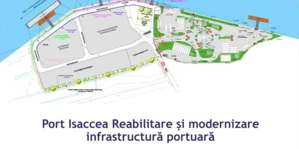 Proiectul de modernizare a portului Isaccea FOTO Proiect execuţie