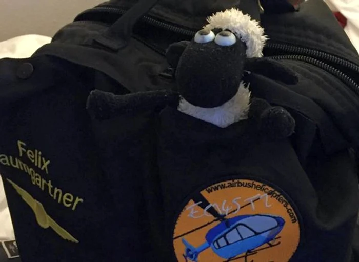 Jucăria a "zburat" în bagajul lui Felix Baumgartner