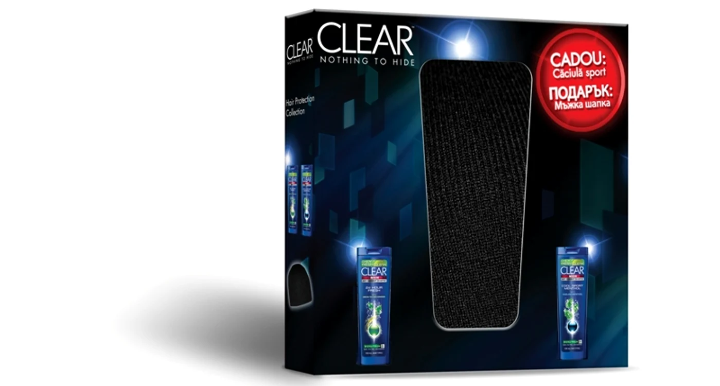 ampoane Clear Man, conţine o călciulă cadou, preţ 29.43 lei