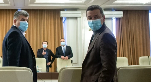 Negocieri PNL - PSD - Marcel Ciolacu - Sorin Grindeanu - Florin Cîţu - Nicolae Ciucă - 18 nov 2021 / FOTO Inquam Photos / Ilona Andrei