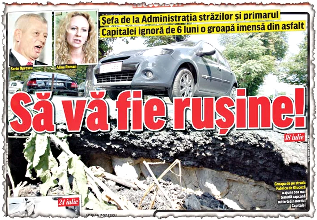În articolul publicat atunci,  am sesizat autorităţile  cu privire la groapă