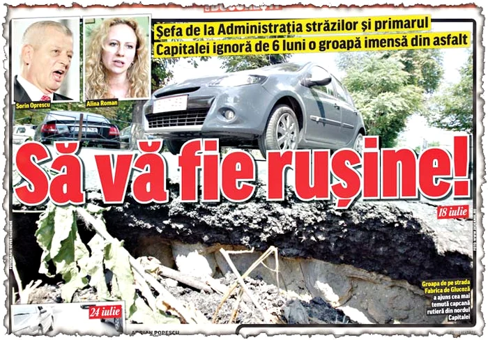 În articolul publicat atunci, am sesizat autorităţile cu privire la groapă