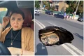 Carmen Șerban a căzut cu mașina în craterul de pe Bulevardul Eroilor: „Am crezut că mi s-a zdrobit mașina” FOTO captura vid Facebook