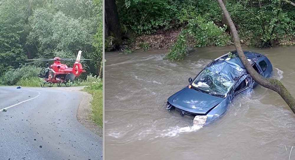 Un bărbat s-a răsturnat cu mașina în râul Cerna din Hunedoara. Șoferul a murit în urma accidentului