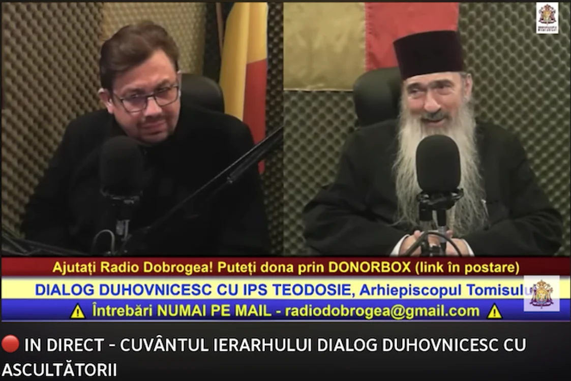 Teodosie, la Radio Dobrogea SURSA YouTube / Arhiepiscopia Tomisului