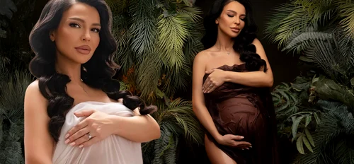 Francisca s-a pozat cu burtica de gravidă