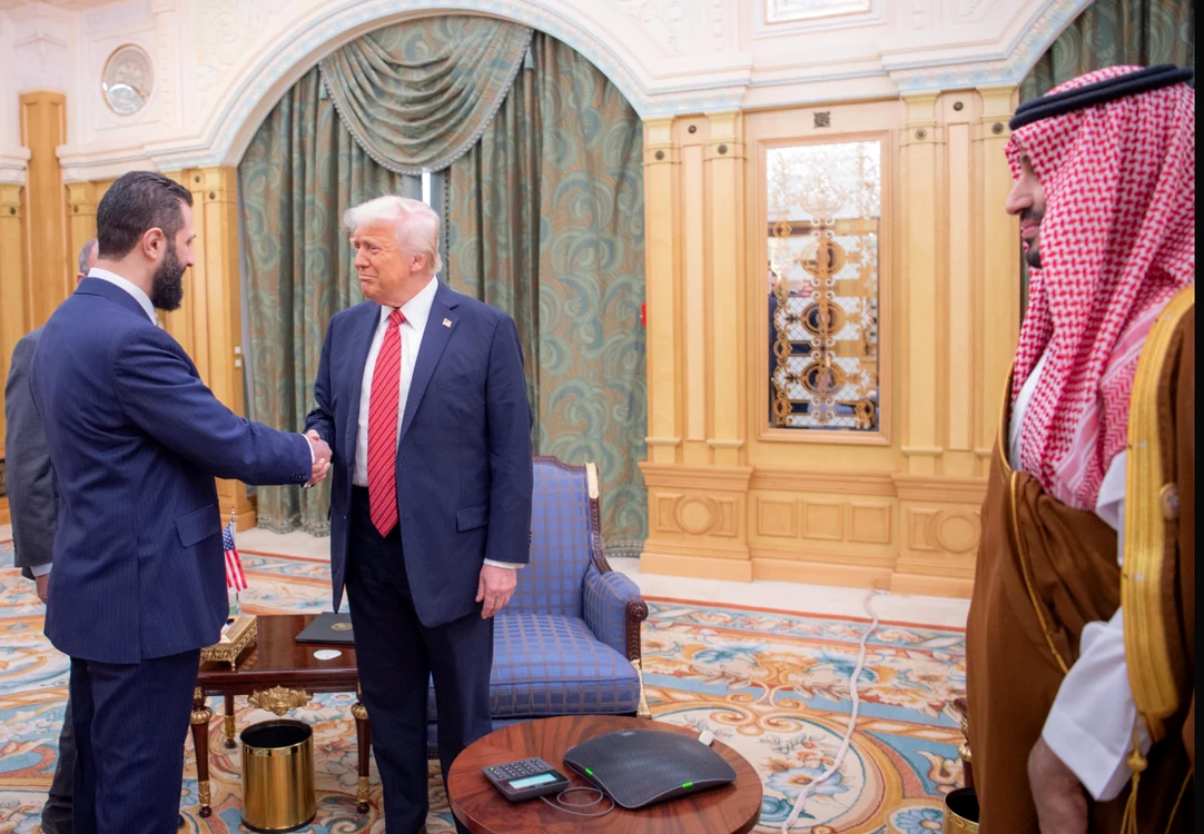 Ahmed al-Sharaa și Donald Trump. FOTO: X