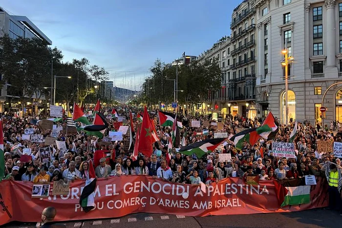 Marș pro-Palestina, Barcelona 11 noiembrie 2023