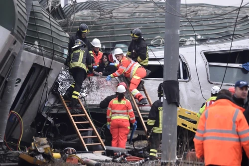 Accident feroviar în Italia FOTO EPA-EFE