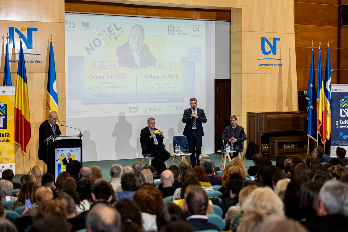 Orhan Pamuk la Timișoara FOTO UVT