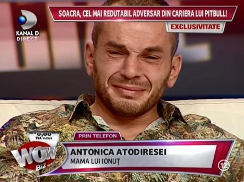 Ionuţ nu şi-a putut reveni din plâns (captură: Kanal D)