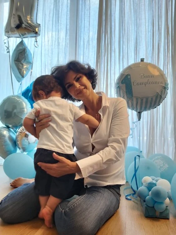 Ramona Bădescu și fiul ei, Ignazio Salvo Califoto: arhivă personală