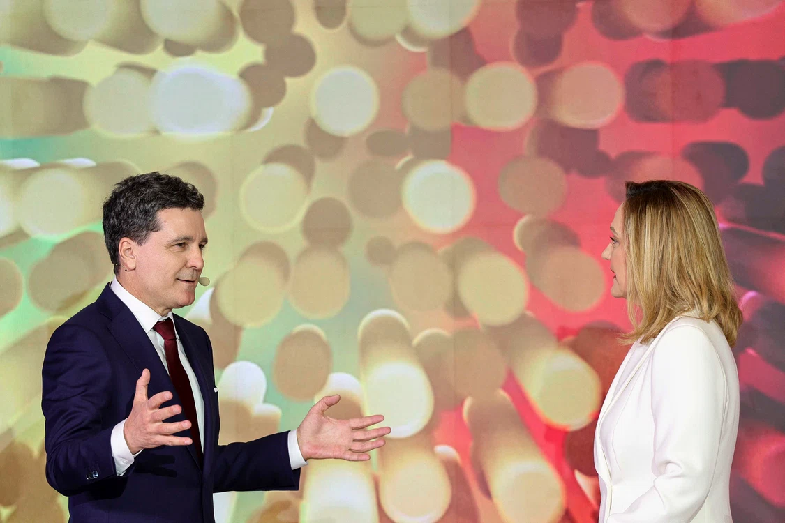 Nicușor Dan și Elena Lasconi Foto: Inquam Photos/Octav Ganea